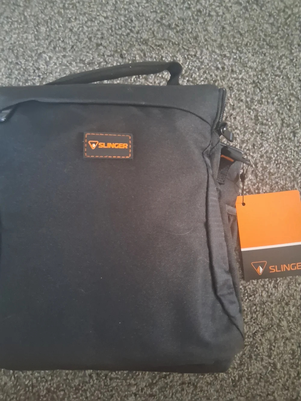 Men's Black Sling Bag by